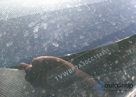 2012 Volkswagen Passat 2.5L Se from USA, damaged, VIN 1VWBP7A30CC104901